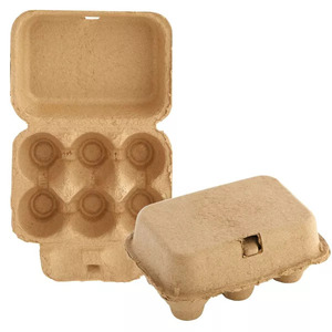 Phân Hủy Sinh Học Trứng Thùng Carton <span class=keywords><strong>6</strong></span> Gói Tùy Chỉnh Trứng Lưu Trữ Bao Bì Khay Giấy Bột Giấy Khay Trứng - Product Image 2