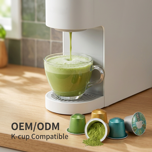 ผงชาเขียวมัทฉะแบบแคปซูล ใช้ได้กับเครื่องชงกาแฟแบบ K-Cup ชาสำเร็จรูป เครื่องดื่มเพื่อสุขภาพ สารสกัดวีแกน ผงชาบริสุทธิ์จากชาอบไอน้ำ - Product Image 1
