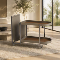 Table basse contemporaine en marbre noir pour salon, grande table basse moderne avec rangement, rectangulaire