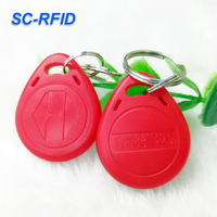 Serrure de porte de contrôle d'accès RFID étanche ABS reprogrammable 125khz TK4100 T5577 porte-clés réinscriptibles porte-clés