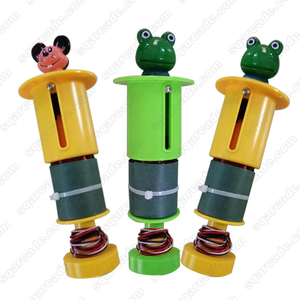 Shuangqu เครื่องเกมตีเมาส์สำหรับหนูแฮมสเตอร์, อุปกรณ์เสริมเครื่องเกมหัวการ์ตูนกบกระบอกพลาสติกสำหรับเกมอาร์เคดขนาด0.55กก. - Product Image 2