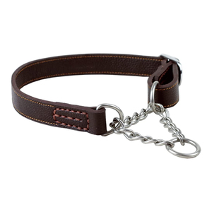<span class=keywords><strong>Collar</strong></span> de perro Martingale de cuero Galgo para entrenamiento de mascotas ajustable e impermeable de primera calidad con cadena de acero inoxidable - Product Image 2