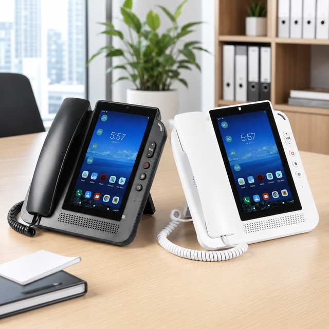 DLNA ZT8600 Wholesale Smart 7'' Android 11 4G LTE Dual SIM Cordless Fixed Wireless Phone with Touch Screen HD Voice for Office