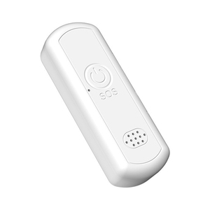Mini traceur GPS avec bouton SOS, corps en plastique blanc, localisateur de positionnement GPS pour enfants - Product Image 1