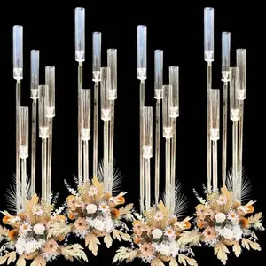 Simple Modern Acrylic Candle Holder Wedding Acrylic Candle Holders Cheap Wedding Centerpiece Table Decoration