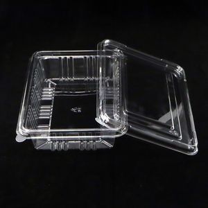 Envase Transparente para Pastel con Tapa, Caja de Plástico PET Tipo Concha, Materiales Reciclados para Alimentos y Uso en Blíster - Product Image 3