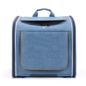 Portable Expandable Soft Sided <strong>Pet</strong> <strong>Carrier</strong> Backpack Luxury Zipper Four Mesh Windows <strong>for</strong> Small Dogs Cats Puppies <strong>Bike</strong> Riding - Product Image 4