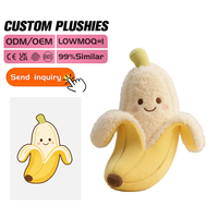 Jouet en peluche personnalisé, doux et moelleux, fruits en peluche (ananas, orange, banane), OEM ODM, coton PP, fabricant de peluches mignonnes