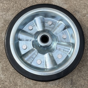Roue de remplacement pour chariot à roulettes, <span class=keywords><strong>pneu</strong></span> en caoutchouc massif 200 mm et 250 mm, roue et <span class=keywords><strong>pneu</strong></span> en caoutchouc massif de 10 pouces - Product Image 4