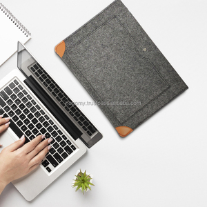 Bolsa de Fieltro Personalizada para Archivos, Maletín de Fieltro para Computadora, Bolsas de Almacenamiento para Materiales de Reuniones, Carpetas con Botones, Paquete de Archivadores para Laptop - Product Image 6