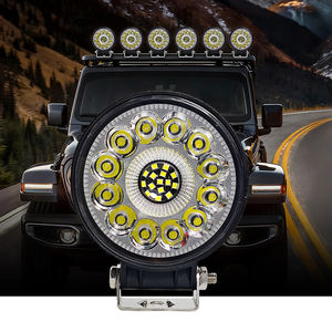 Feux tout-terrain 4 pouces, feux antibrouillard LED 72W, anneau halo blanc, feux antibrouillard LED 4 pouces pour Jeep JK TJ LJ TUV, phares LED - Product Image 2