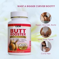 Complément Herbal pour l'Amélioration des Fesses : Pueraria Mirifica, Racine de Maca, Dong Quai, Palmier Nain, Extrait de Ginseng – 60 Comprimés pour le Bien-être Féminin