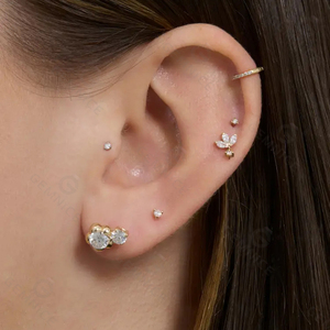 แหวนบลูโทแพซทรงสี่เหลี่ยม Gemnel Morrison ประดับพลอยแท้ เงินแท้ 925 ดีไซน์ดอกไม้เรียบง่าย ชุดเครื่องประดับลายดอกไม้ - Product Image 4