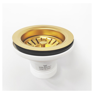 Thép không gỉ Bồn Rửa Nhà Bếp thoát nước lọc Watermark chất thải Kit handmade chìm PVD vàng đen tăng Màu chìm <span class=keywords><strong>drainer</strong></span> - Product Image 3