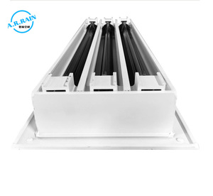 モダンデザインアルミ天井リニアディフューザー空気換気グリル工場任意のスロット屋外用途 - Product Image 2