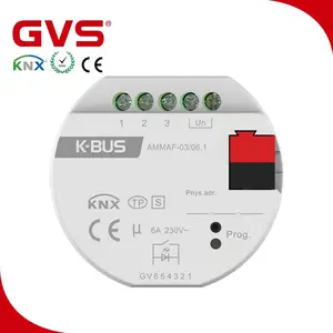GVS KNX nhà máy trực tiếp đa chức năng thiết bị truyền động KNX đa chức năng thiết bị truyền động Mini 3-Fold 6A chuyển đổi mù kiểm soát AMMAF-03/06