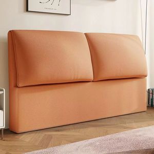 Upholstered Leather <b>Headboard</b> Solid Wood 2026 New Style Elephant Ear <b>Floor</b> <b>Standing</b> For Bed - Product Image 3