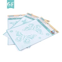 GF Pochoirs muraux en plastique de décoration réutilisables en PVC pour la peinture