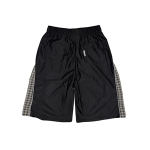 Men's <b>Black</b> Y2K Streetwear Basketball Shorts Canvas Polyester Mid Waist Elastic Waist Quick Dry Casual Sport Shorts - Product Image 1