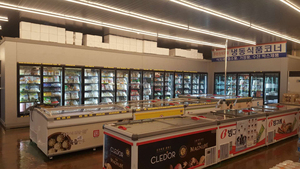 Commercial <span class=keywords><strong>Refrigeration</strong></span> <span class=keywords><strong>Equipment</strong></span> Display Freezer com porta de vidro e prateleiras para geladeira comercial - Product Image 2