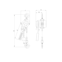 Palans à levier manuels Hshy6t CE, équipement de levage pour grue