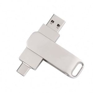 Clé USB en métal, nouvelle clé USB 2.0, clé USB C avec logo personnalisable, disponible en 4 Go, 8 Go, 16 Go, 32 Go, 64 Go, 128 Go - Product Image 2