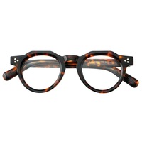 2025 nouveau Style coréen luxe concepteur plaque optique cadre lunettes femmes hommes bleu couleur personnalisé Logo acétate lunettes