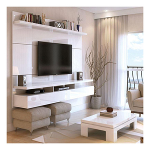 CBMmart <span class=keywords><strong>Mobile</strong></span> Porta <span class=keywords><strong>TV</strong></span> in Legno Dorato con Contenitore, Unità <span class=keywords><strong>TV</strong></span> Mobili Moderne, Mobili per la Casa, Parete Soggiorno, Vendita all'Ingrosso dalla Fabbrica - Product Image 3