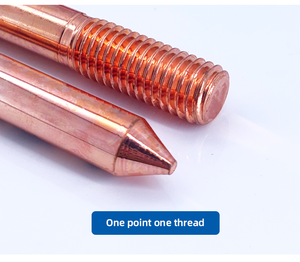 מוט קרקע נחושת clad אדמה מוט מפעל מחיר חומר עפר סין יצרן נחושת משובץ להגנה ברק - Product Image 6