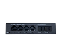 Switch Jaringan Gigabit Metal 6-Port 2.5G Tanpa Manajemen dengan 2 Gigabit SFP dan 4 Ethernet Fiber Optik