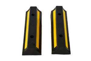 ホイールストッパー480*150 * 100mmラバーパーキングストッパーダブルストップラバーポジショナーホイールストッパー - Product Image 5