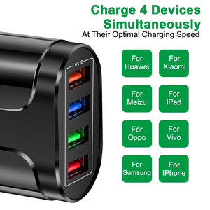 Chargeur rapide <span class=keywords><strong>USB</strong></span> australien prise AU chargeur rapide téléphone portable 3.1A plusieurs 4 ports <span class=keywords><strong>USB</strong></span> adaptateur de voyage chargeur mural - Product Image 6
