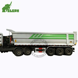 <span class=keywords><strong>Semi</strong></span>-remorque benne basculante hydraulique à 3 essieux de 60 mètres cubes pour le transport et le déchargement - Product Image 3