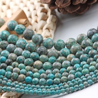 Nouvelles perles tubulaires en pierre naturelle turquoise bleue bohème de la marque Jingshi, 6 mm et 10 mm, pour la fabrication artisanale de bracelets et colliers DIY