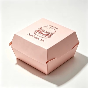 Boîte à hamburger empilable et étanche avec impression personnalisée pour les restaurants de hamburgers, poulet frit, pizzas, emballages à emporter - Product Image 6
