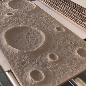 Paneles de Pared de Piedra Artificial de PU (Bloque) con Patrón de Cráter Lunar para Proyectos de Hoteles, Villas, Dormitorios y Comedores - Product Image 2