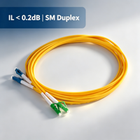 Cordon de brassage fibre optique monomode duplex ZIFONIC LC UPC vers LC APC, gaine LSZH 2,0 mm, pour intérieur, pour réseau SFP 10G