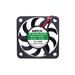 DC4007 Size 40x40x7mm Cooling Fan Compact Design Rugged Construction Low Noise Industrial DC Axial Fan