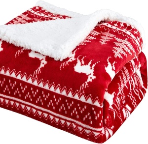 Sợi Nhỏ Sang Trọng Flannel Lông Cừu Chăn Cho Ghế Sofa Giường Món Quà Giáng Sinh Mờ Fluffy Mềm Ấm Cúng - Product Image 1