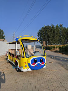 <span class=keywords><strong>Autobús</strong></span> turístico Diseño de dibujos animados Street Legal Electric Tour Shuttle Cart Buggy eléctrico Shuttle Bus - Product Image 5