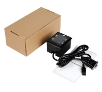 EDOO-Lecteur de codes QR filaire USB RS232 1D 2D, scanner de codes à barres 2d à montage fixe pour tourniquet, kiosque d'entrée et contrôle des billets