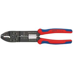 Pince à sertir KNIPEX 97 32 240 avec gaines multi-composants laquées noires 240 mm - Product Image 1