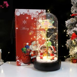 Newish Christmas <b>Tree</b> and Rose With <b>Led</b> Light of Christmas Table Decorations Santa Elk Snowman Christmas Dolls - Product Image 5