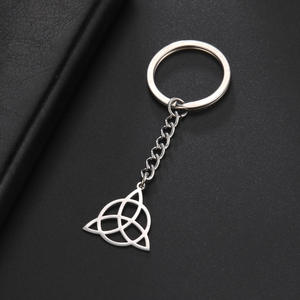 Vente chaude <span class=keywords><strong>Trinity</strong></span> Celtics Noeud Porte-clés Triquetra Amulette Pendentif En Acier Inoxydable Bijoux Porte-clés Porte-clés Cadeau - Product Image 2