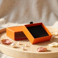 Boîte de rangement pour bijoux écologique et réutilisable, en carton, avec tiroir et papier couché, pour colliers, bagues et boucles d'oreilles.
