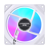 Lovingcool OEM haut débit d'air 120mm Gaming RGB boîtier d'ordinateur PC ventilateur de refroidissement refroidisseur d'air avec Logo personnalisé