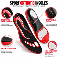 Semelles orthopédiques de performance pour hommes et femmes, soutien de la voûte plantaire, absorption des chocs, inserts de chaussures pour la course à pied, l'entraînement et la randonnée