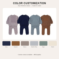 Ensemble 3 pièces en coton rembourré pour bébé nouveau-né, vêtements chauds d'automne et d'hiver, haut à manches longues, pantalon, tenue pour bébé de 0 à 12 mois, vente en gros, OEM personnalisé