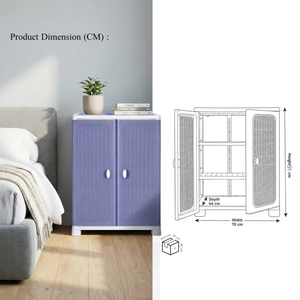 Durable Multifunctional Foldable Plastic Stackable <b>Storage</b> Container with Rattan Design and <b>Clothes</b> Hanging Rack for Home - Product Image 2