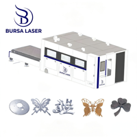 Machine de découpe laser CNC 5 axes entièrement fermée Bursa Laser 30000W 8000*2500mm, refroidissement par eau, servomoteur automatique, pour métaux